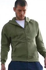 huvajacka hooded sweat fruit of the loom med tryck