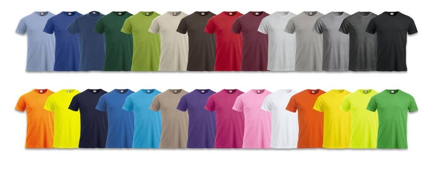 t-shirts i alla färger och modeller