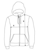 Hoodie Fruit med zip
