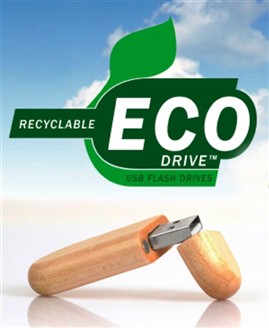 eco,drive,usb,minnen i trä bamboo