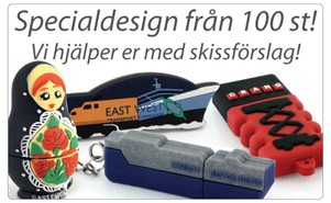 usb-minnen med specialdesign 