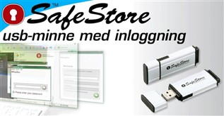 usb-minne med safestore och inloggning