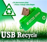 eco,usb-minnen,ekologiska,&aring;tervunnen plast